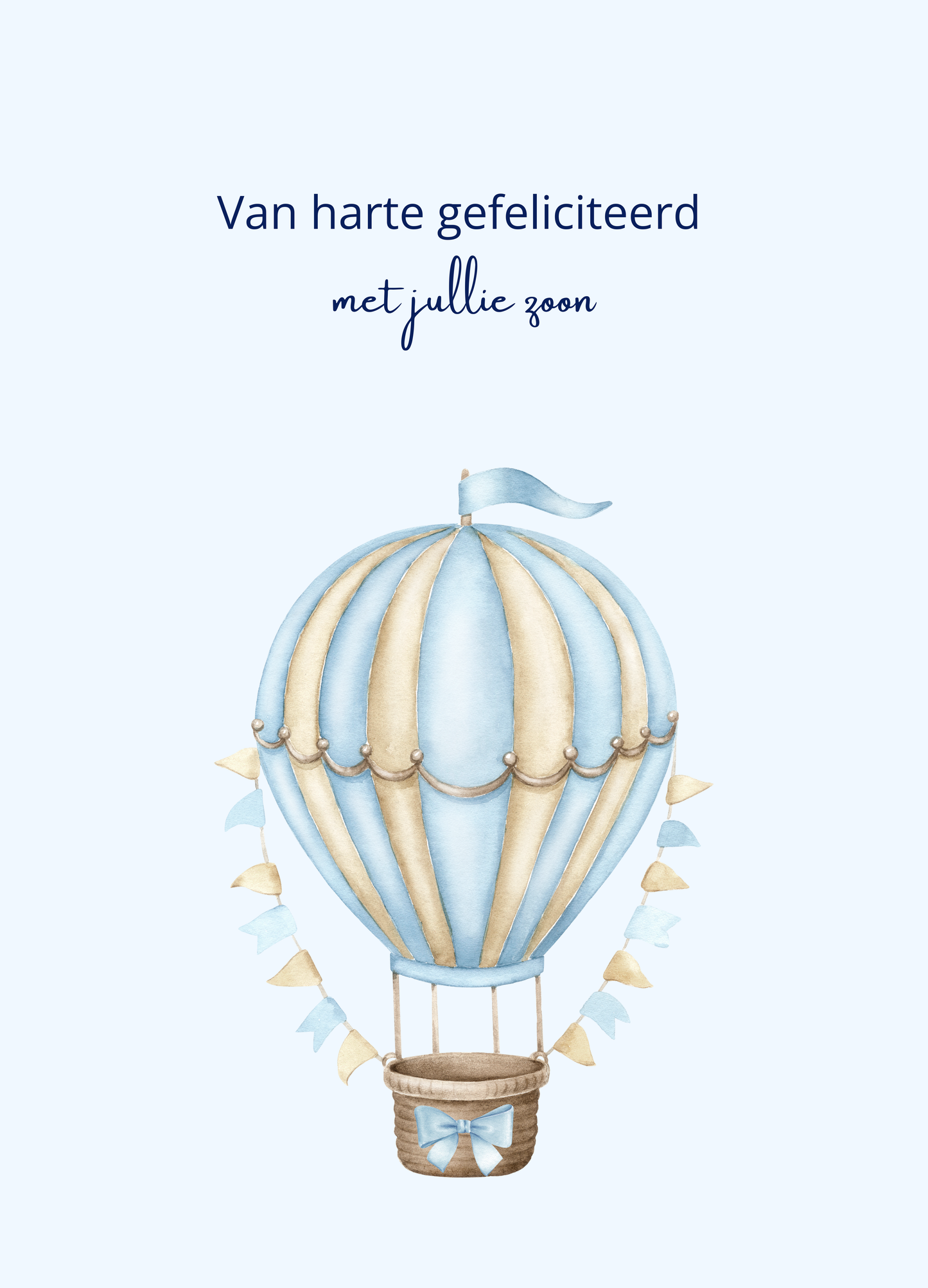 Geboorte - luchtballon