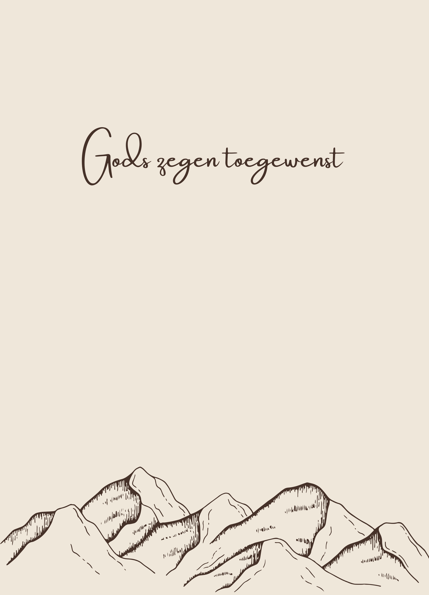 Gods zegen - bergen