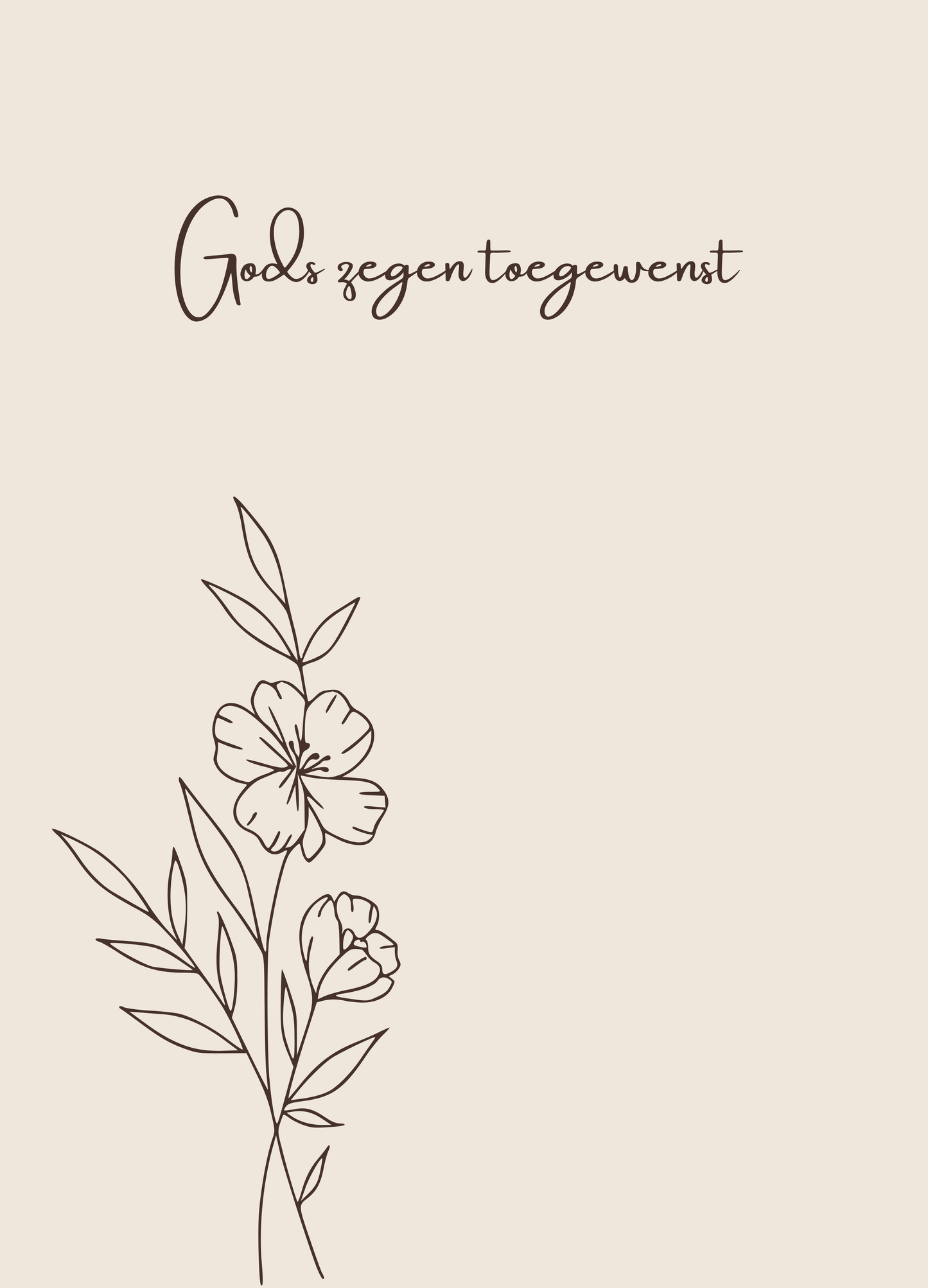 Gods zegen - bloemen