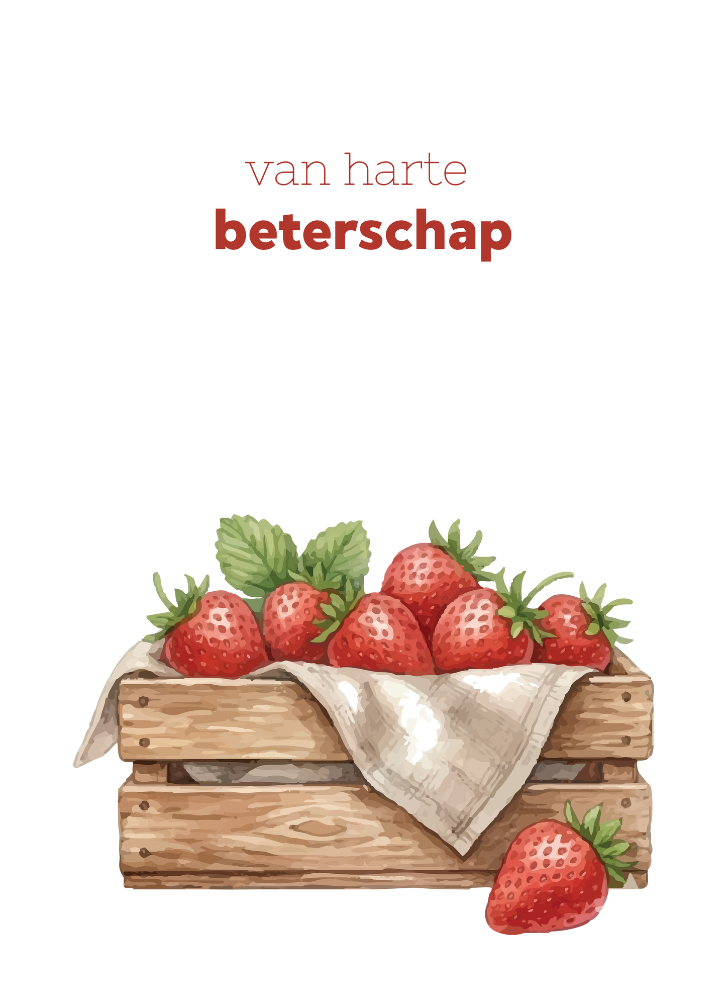 Beterschap - kistje aardbeien