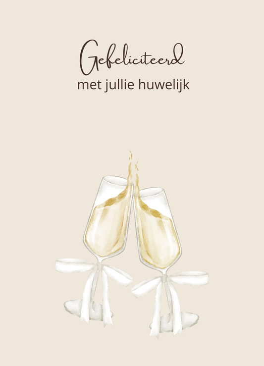 Huwelijk - champagne