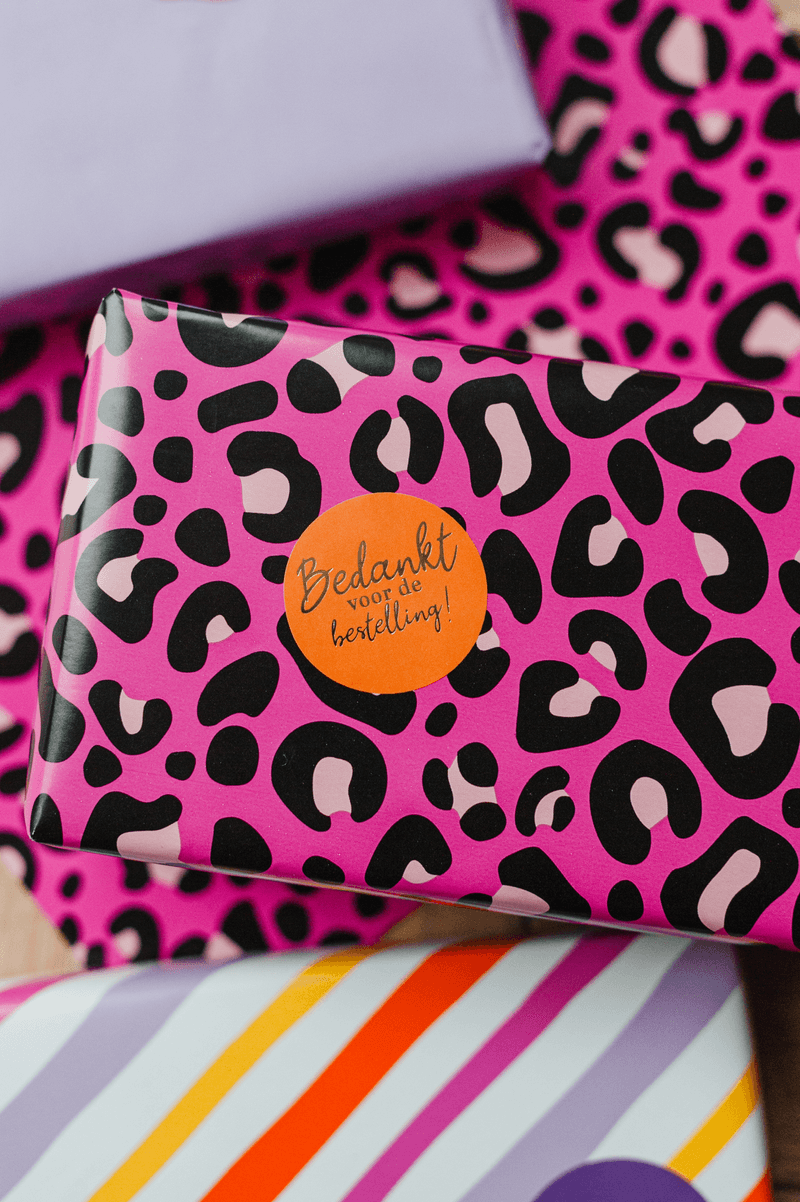 Cadeaupapier Leopard Pink - 70 cm