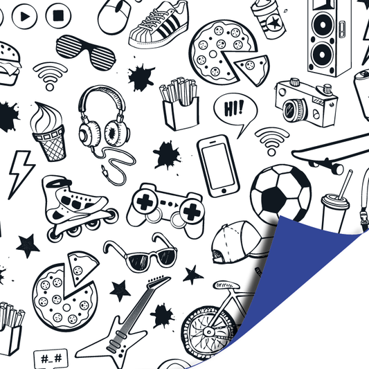 Cadeaupapier Game On - 70 cm