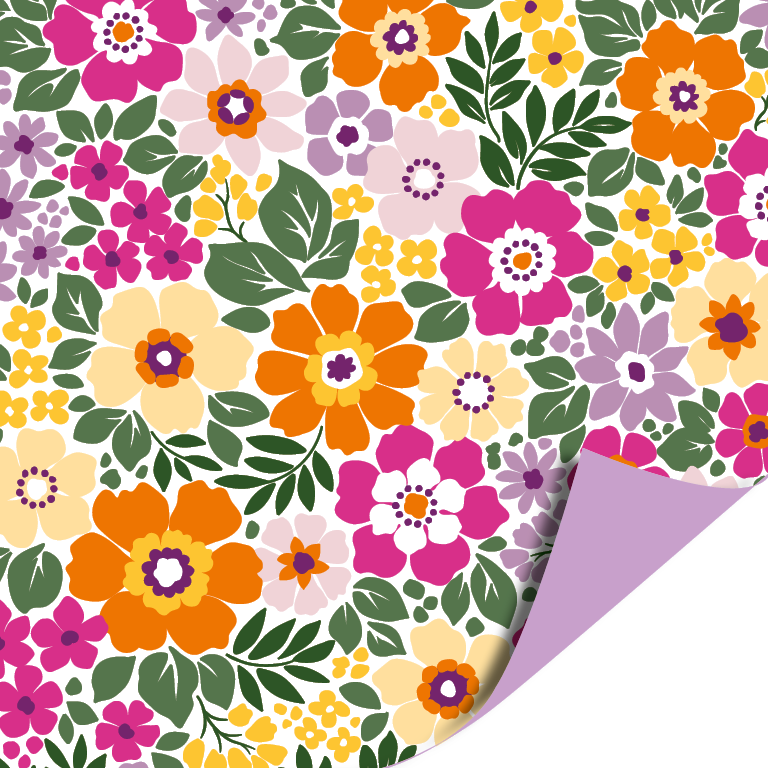 Cadeaupapier Summer Flowers - 70 cm